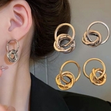 クロススリーリングメタルピアス 存在感抜群 パーティー | SLENDER | 詳細画像1 