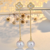 2wayクローバー＆ロングボールピアス 存在感抜群 クリスマス | SLENDER | 詳細画像3 