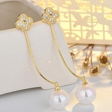 2wayクローバー＆ロングボールピアス 存在感抜群 クリスマス | SLENDER | 詳細画像4 