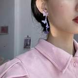 バタフライデザインピアス ポスト部分シルバー925 パーティー | SLENDER | 詳細画像3