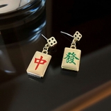 麻雀牌モチーフピアス サイコロ 存在感抜群 | SLENDER | 詳細画像5 