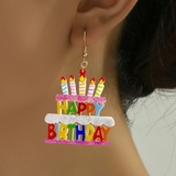 マルチ | HAPPY BIRTHDAY ケーキ型ピアス | SLENDER