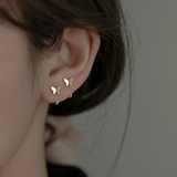 キャッチレスバタフライスタッドピアス ゴールド シルバー | SLENDER | 詳細画像2 