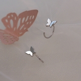 キャッチレスバタフライスタッドピアス ゴールド シルバー | SLENDER | 詳細画像6 