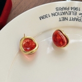 デザインピアス ゴールド×レッド 存在感抜群 | SLENDER | 詳細画像2 