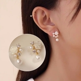 フラワーパールピアス 女子会 上品 | SLENDER | 詳細画像1 