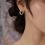 シルバーフープピアス シルバー925 上品 | SLENDER | 詳細画像4