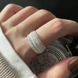 ワイヤーデザインオープンリング シルバー 存在感抜群 | SLENDER | 詳細画像1 