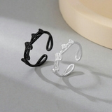 イチョウモチーフオープンリング 銀杏 シルバー | SLENDER | 詳細画像6 