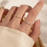 デザインオープンリング ゴールド シルバー | SLENDER | 詳細画像1 