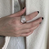 人口石デザインオープンリング 存在感抜群 クリスタル | SLENDER | 詳細画像2