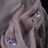 バタフライデザインシルバーリング くるくるリング 存在感抜群 | SLENDER | 詳細画像5 