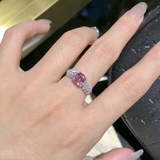 シルバー | デザインオープンリング ワンポイント おしゃれ | SLENDER