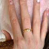 デザインオープンリング ワンポイント おしゃれ | SLENDER | 詳細画像1 