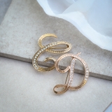 ブローチ ピン イニシャル | REAL STYLE | 詳細画像8 