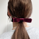 バレッタ リボン ベロア | REAL STYLE | 詳細画像4 