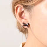 ブラック | ピアス レディース リボン | REAL STYLE