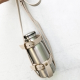 アイボリー | PUレザーボトルホルダー フェイクレザー ドリンクホルダー | REAL STYLE