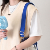 ブルー | ショルダーストラップ 太め バッグ | REAL STYLE
