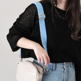 ライトブルー | ショルダーストラップ 太め バッグ | REAL STYLE