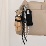 ブラック | バッグチャーム リップケース パラコードストラップ | REAL STYLE