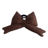 ブラウン | ヘアクリップ 大きめ リボン | REAL STYLE