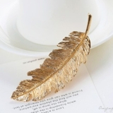 ゴールド フェザー モチーフ 羽 バレッタ レディース ヘアアクセサリー | ファッション雑貨オーバーフラッグ | 詳細画像5 