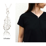 A）Feather | レディース ネックレス シルバー925モチーフトップネックレス | OVER RAG 