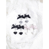 ツイードハートリボンイヤリング | NOEMIE | 詳細画像1 