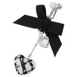 ツイードハートリボンイヤリング | NOEMIE | 詳細画像2 