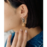 BG | 【ear PAPILLONNER】ラウンドストーンピアス | PAL GROUP OUTLET