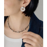 SV×BK | 【ear PAPILLONNER】Pボール2連ネックレス | PAL GROUP OUTLET