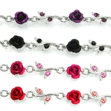 薔薇とラインストーンのブレスレット バラ | アクセサリーショップPIENA | 詳細画像2