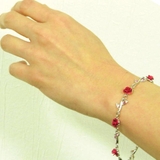 薔薇とラインストーンのブレスレット バラ | アクセサリーショップPIENA | 詳細画像3