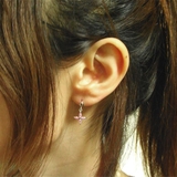 キュービックジルコニア クロスフラワー ピアス チタンポスト | アクセサリーショップPIENA | 詳細画像3