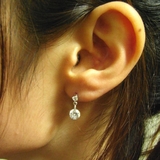 レーザーホールジルコニアが揺れるピアス チタンポスト | アクセサリーショップPIENA | 詳細画像3 