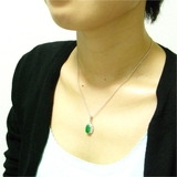 天然大粒インドヒスイの1粒ゴージャスネックレスプラチナコーティングで本物の輝き … | アクセサリーショップPIENA | 詳細画像3 