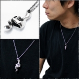 シルバー925 スカルFlat Thangペンダントネックレス | アクセサリーショップPIENA | 詳細画像3 