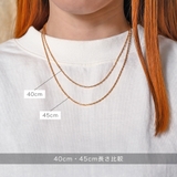 スクリューチェーン ネックレス 40cm | アクセサリーショップPIENA | 詳細画像18 