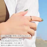 サージカルステンレスリング 一粒キュービックジルコニア 低アレルギー | アクセサリーショップPIENA | 詳細画像3 