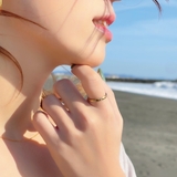 サージカルステンレスリング 一粒キュービックジルコニア 低アレルギー | アクセサリーショップPIENA | 詳細画像7 