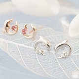 K10ホワイトゴールドピンクゴールド 天然石アクアマリンとトルマリンのついた可愛… | アクセサリーショップPIENA | 詳細画像4 