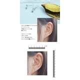 10金ホワイトゴールドのオープンハートモチーフに天然石ブルートパーズが輝くピアス… | アクセサリーショップPIENA | 詳細画像3 