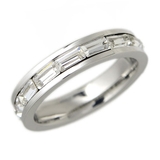 サージカルステンレス316L製 ステップカットジルコニア フルエタニティリング | アクセサリーショップPIENA | 詳細画像2 