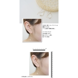 ピアス レディース しずくワイヤーに1粒パール | アクセサリーショップPIENA | 詳細画像3