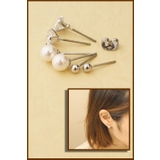 大きめのイミテーションパールキュービックジルコニアシンプルな玉状ピアスのお買い得… | アクセサリーショップPIENA | 詳細画像2