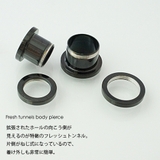 サージカルステンレス製フレッシュトンネル ボディピアス ブラック | アクセサリーショップPIENA | 詳細画像3