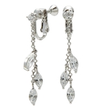 小粒のキュービックジルコニアに3つのリーフが揺れるイヤリング イアリング ちょう… | アクセサリーショップPIENA | 詳細画像5 