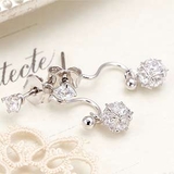 チタン製ポスト スタッドピアス フリンジパヴェボール | アクセサリーショップPIENA | 詳細画像8 