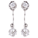 チタン製ポスト スタッドピアス フリンジパヴェボール | アクセサリーショップPIENA | 詳細画像4 